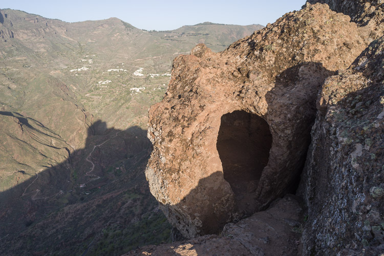 Cave on Roque Bentaiga